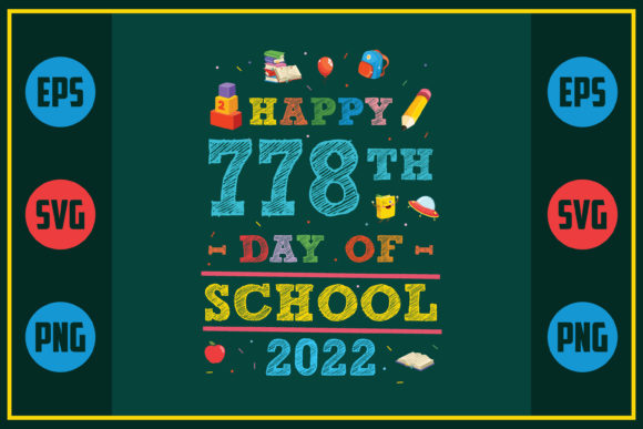 Celebrating 778th Day of School with Embroidery