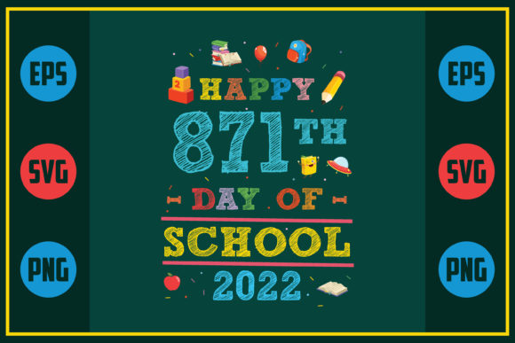 Celebrating 871 Days of School with Embroidery