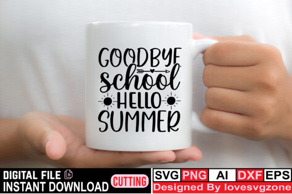 Goodbye School Hello Summer: A Fresh Embroidery Design
