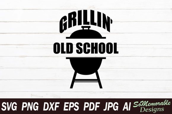 Grillin Old School: A Retro Embroidery Delight