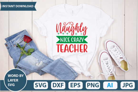 Naughty Nice Crazy Teacher: A Bold Embroidery Choice