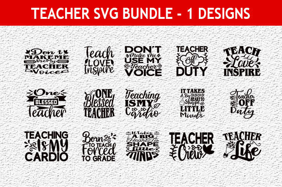 Teacher 42 Quotes Designs Bundle Review